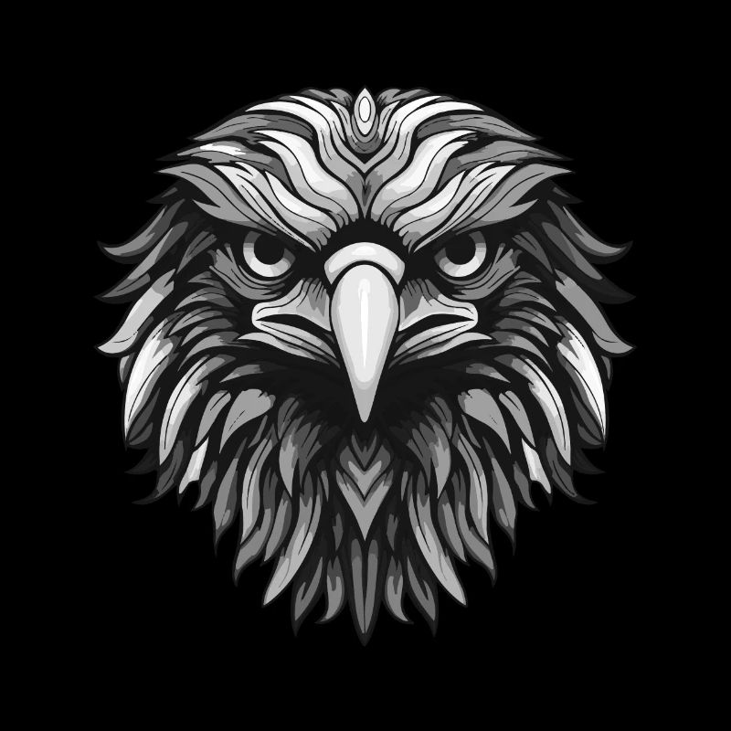 Tête d’animal d’aigle