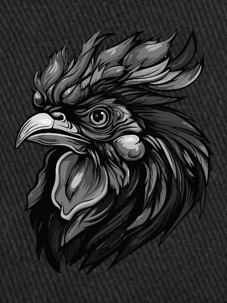 Tête d’animal de coq