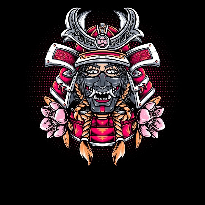Samurai-Mädchen-Kriegerin