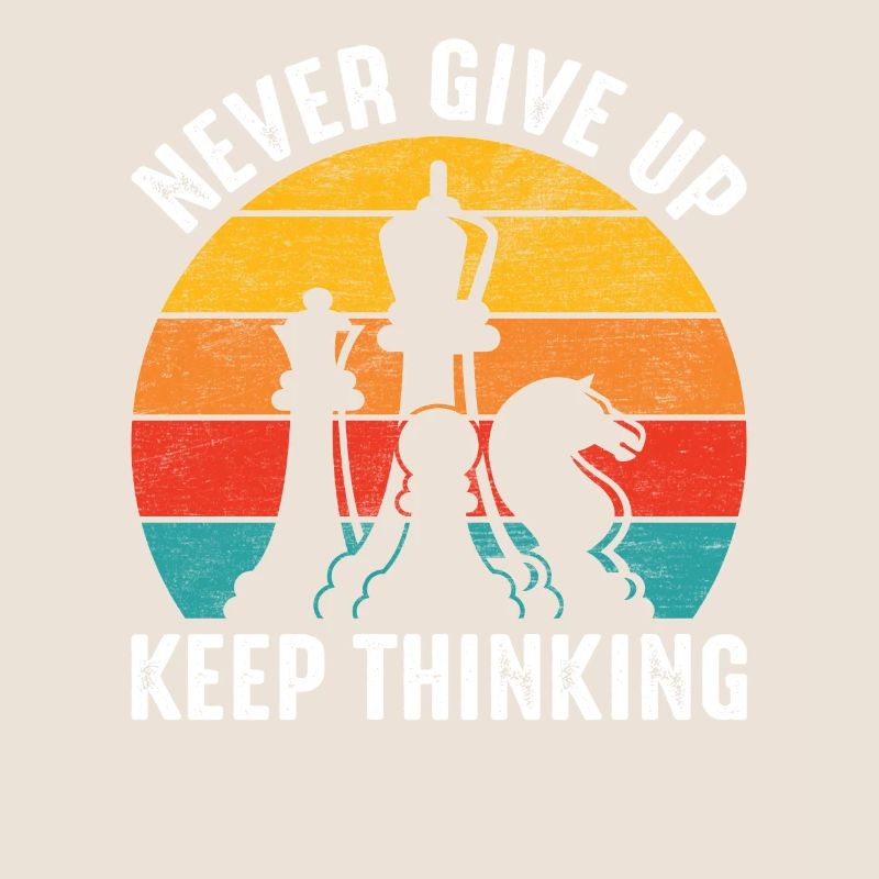 Schach inspirierend Keep Thinking for Men Chess