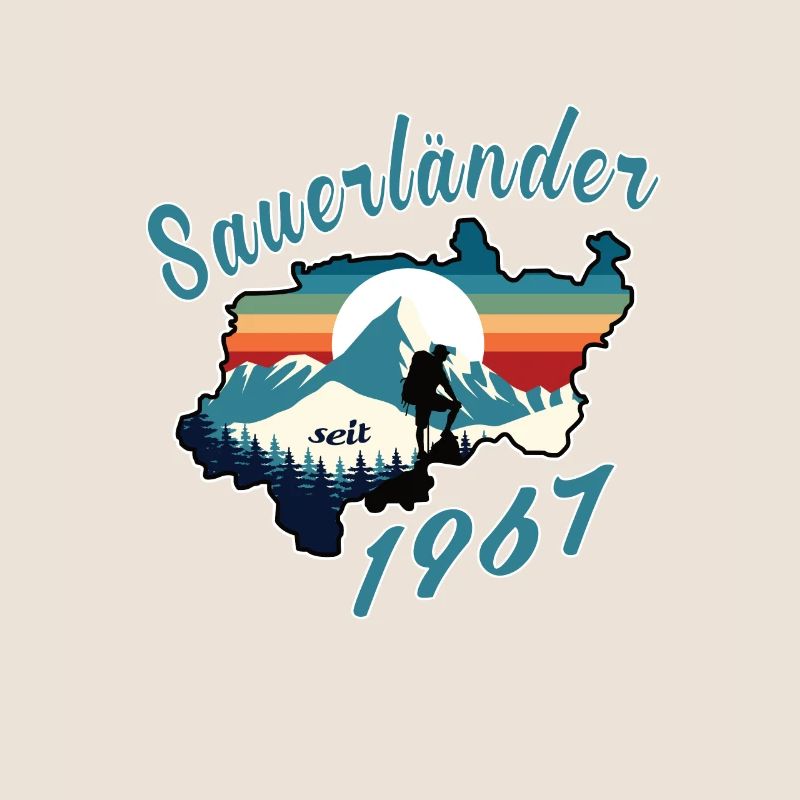 1967 Geburtstag Sauerländer Original Retro Sunset