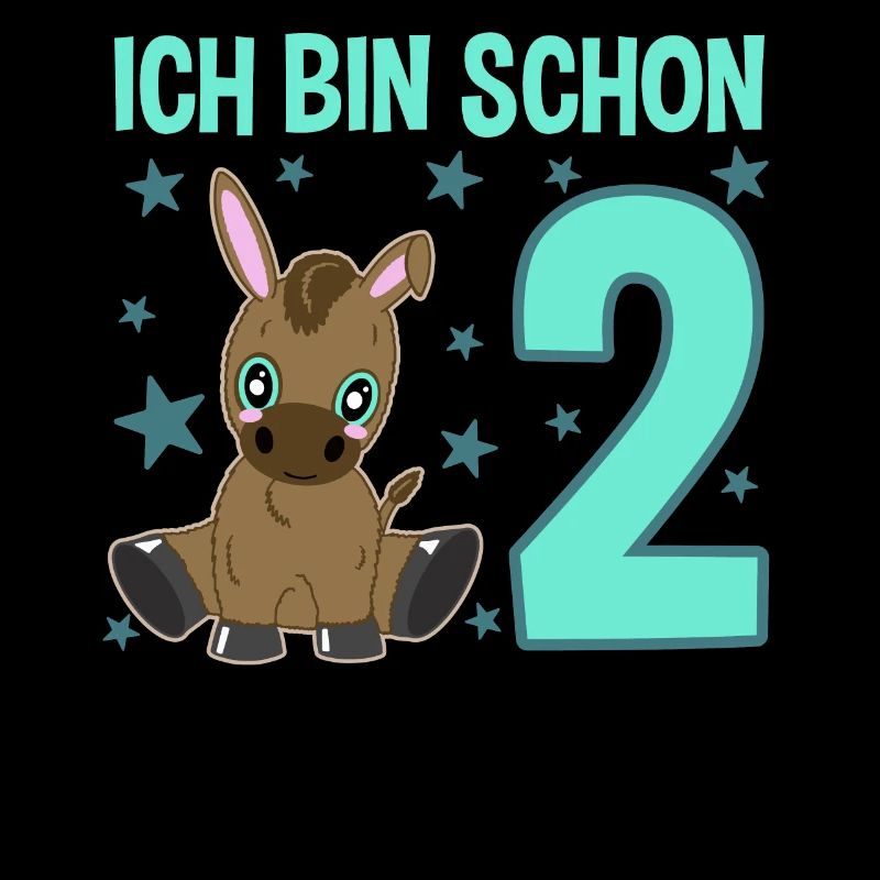 Two Year Old Naughty Birthday Donkey