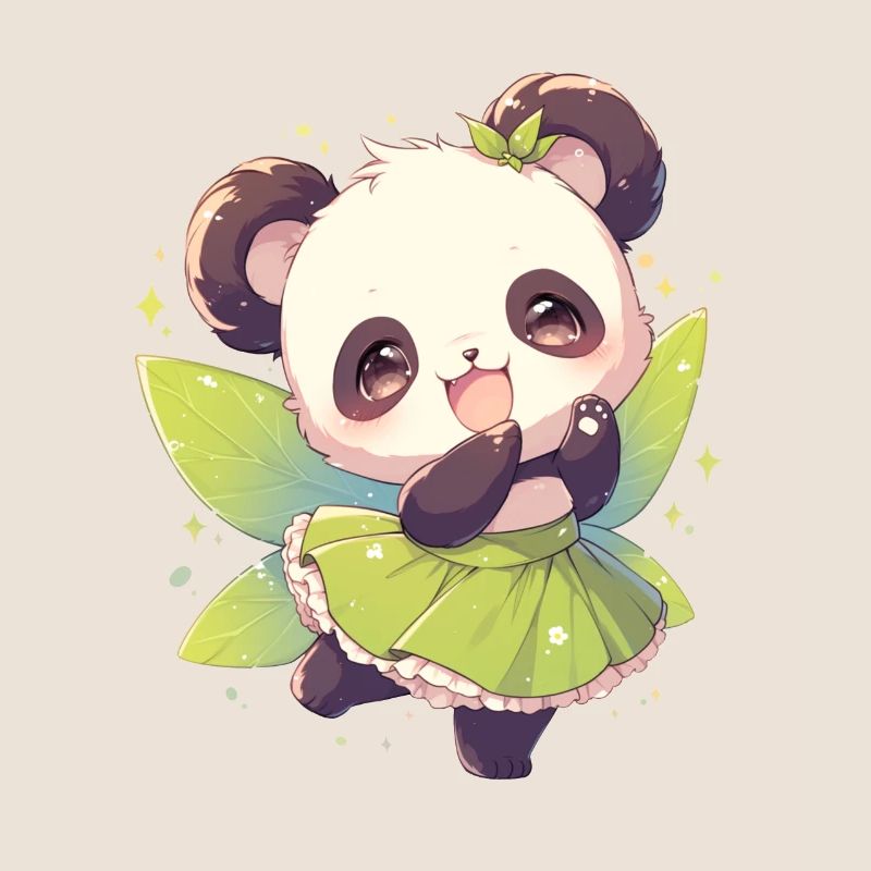 Panda Ours Fée Panda Géant Japonais