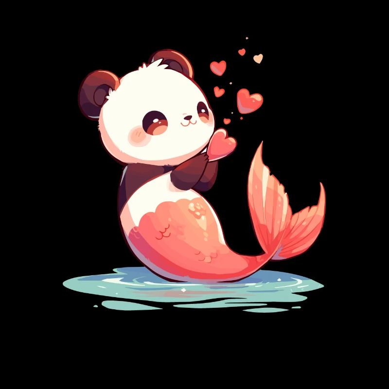 Panda Ours Sirène Panda géant japonais