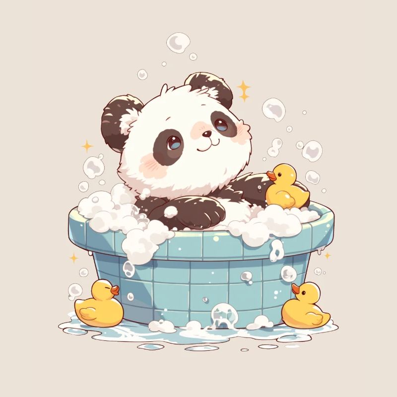 Panda Bear Bain moussant Panda géant japonais