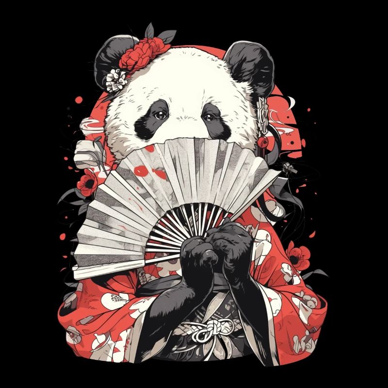 Panda Ours Geisha Panda géant japonais
