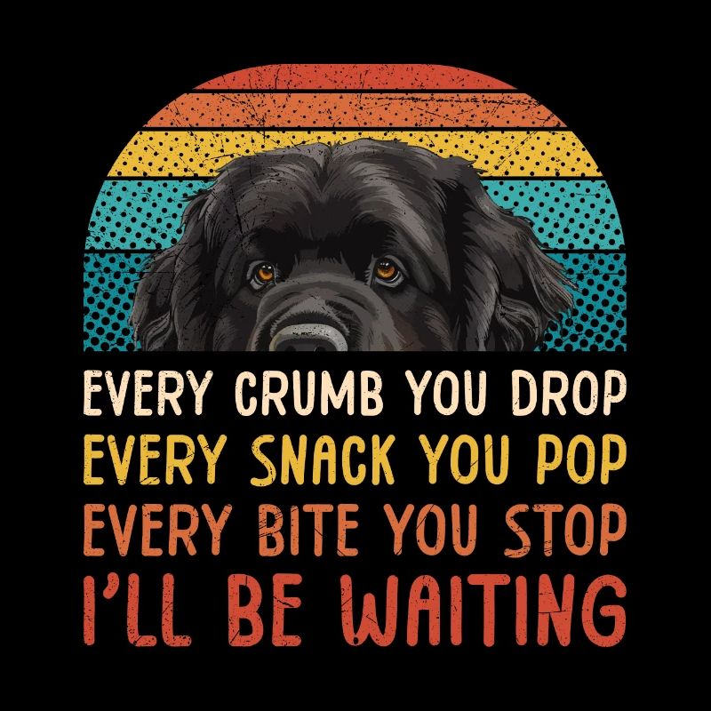 Newfie CHAQUE MIETTE QUE VOUS LAISSEZ TOMBER, CHAQUE COLLATION QUE VOUS FAITES ÉCLATER