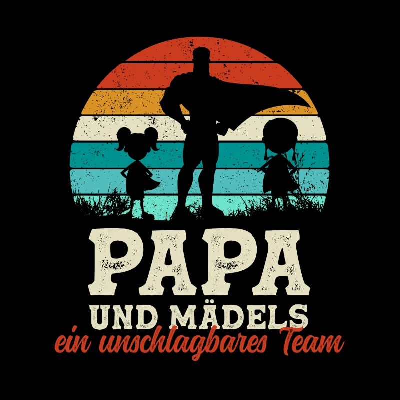 Team Super Dad and Daughters Father's Day Gift