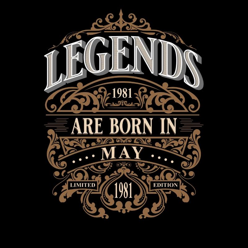 1981 Mai Naissance Anniversaire Année de naissance