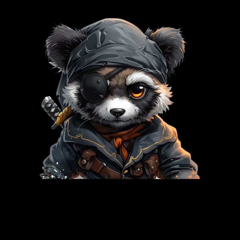 Panda Bear Pirate Panda géant japonais