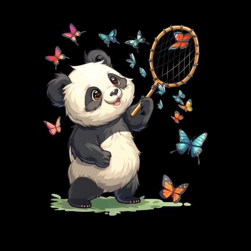Panda Ours Papillons Panda géant japonais