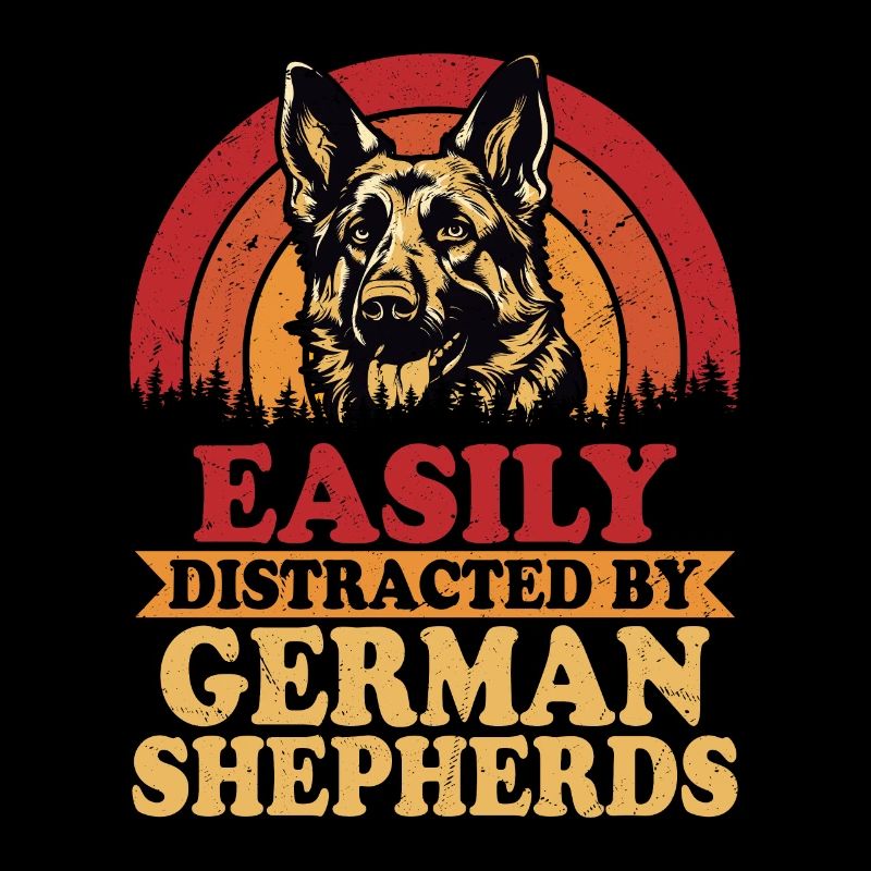 Easily Distracted By German Sheperds Dog Owner Pup
