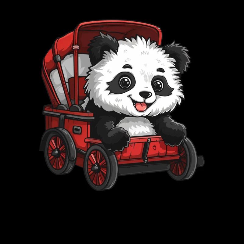 Panda Bear Rickshaw Panda géant japonais