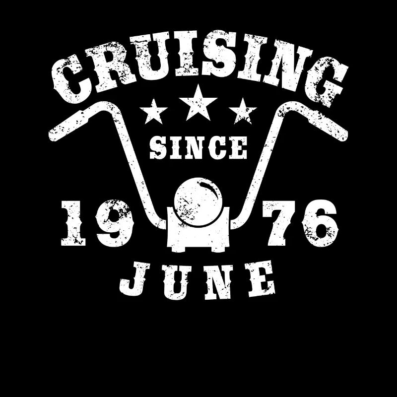 Cruising Biker Geburtstag Juni 1976 Motorrad