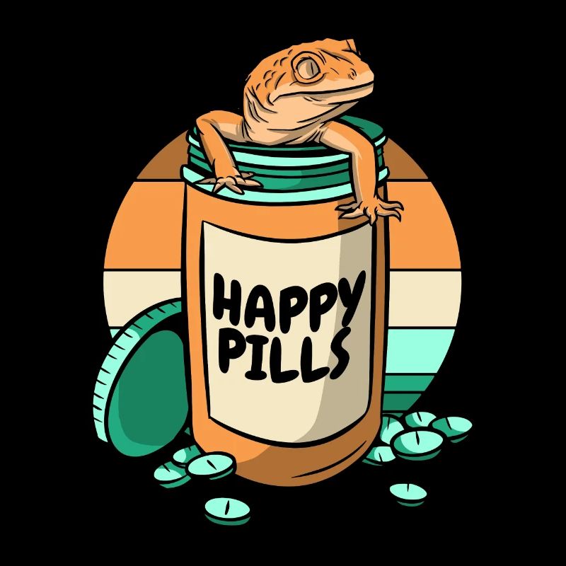 Happy Pills Lizard Gekkota Crested Leopard Gecko