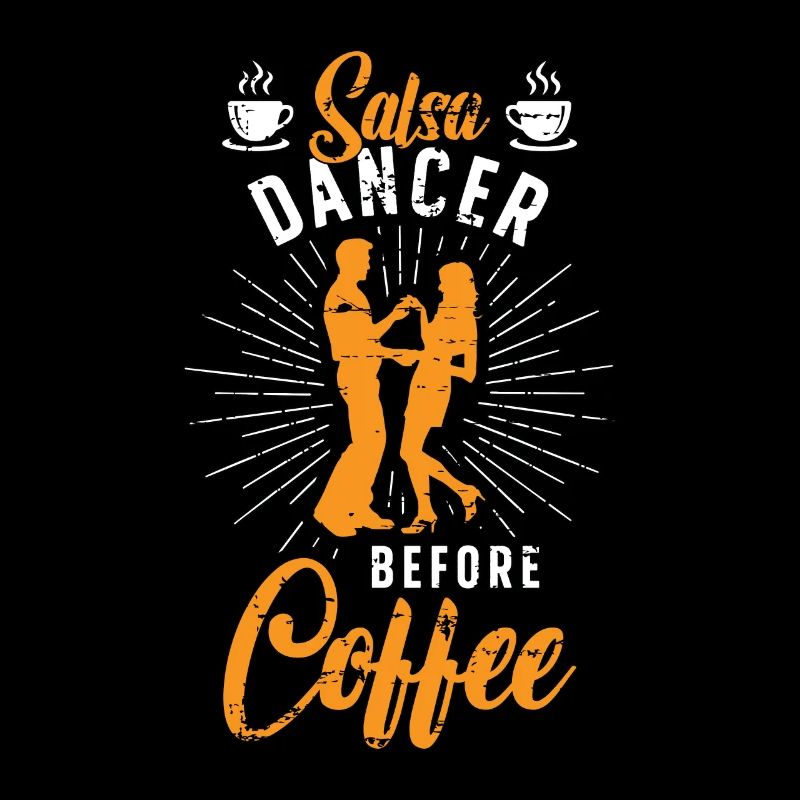 Danseur de salsa avant le café Amateur de café