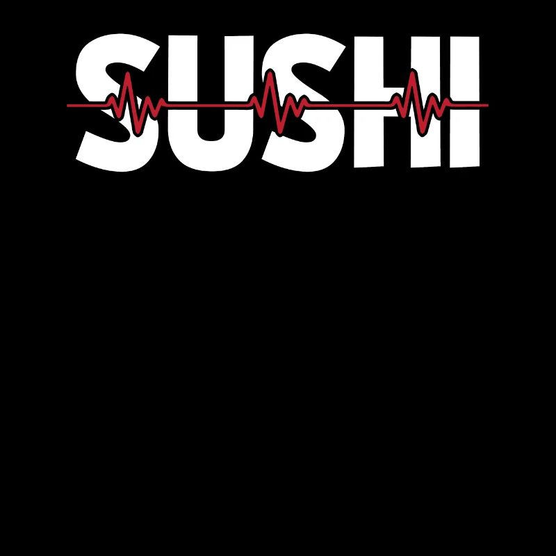 Rythme cardiaque de l’électrocardiogramme sushi