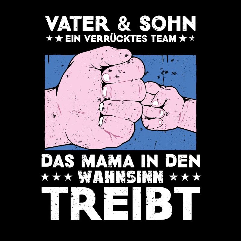 Vater & Sohn ein Verrücktes Team Partnerlook