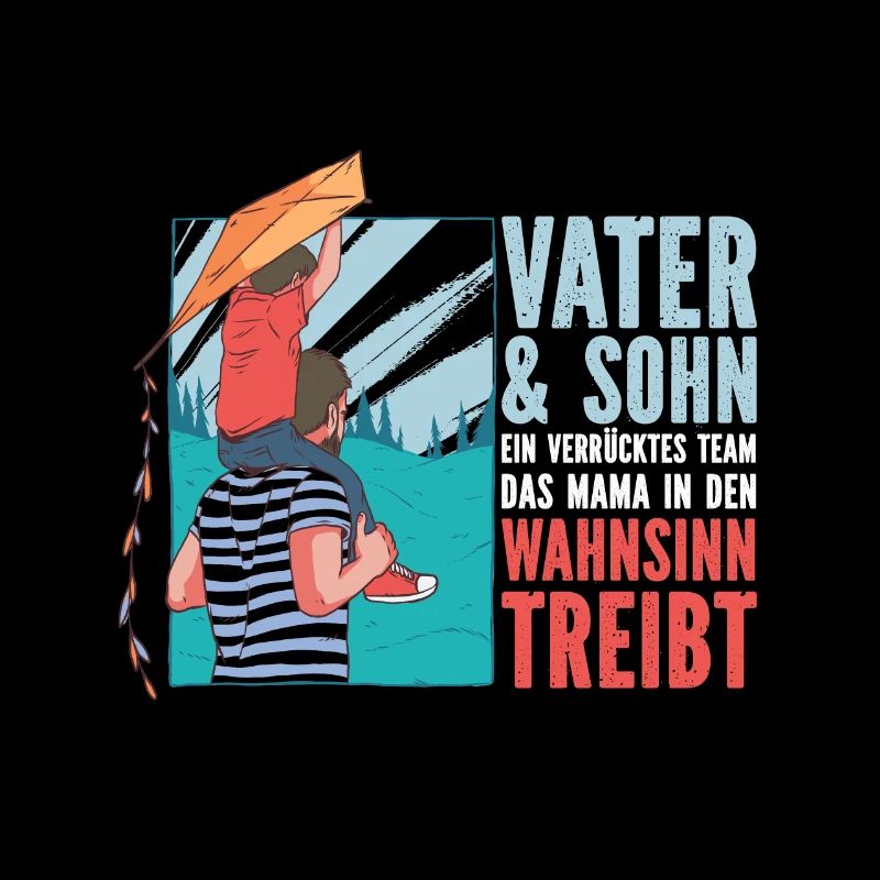 Vater & Sohn ein Verrücktes Team Partnerlook