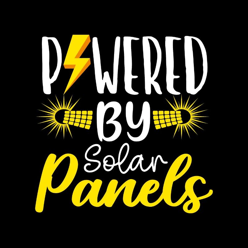 Solar Powered by Solar Panels erneuerbare Energien
