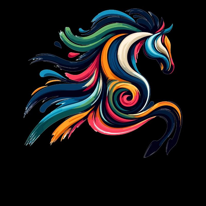 Cheval abstrait cheval