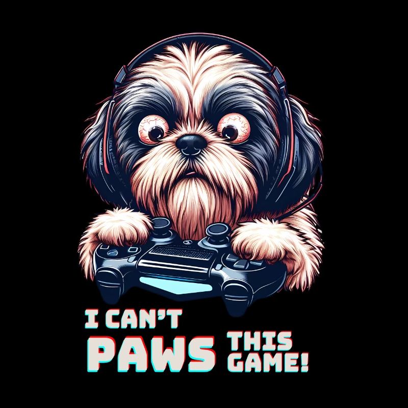Cool Design for Shih Tzu and Computer Games