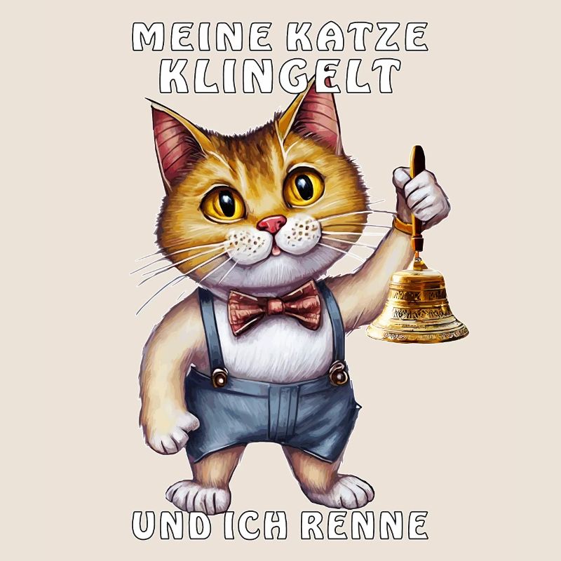 KATZE MIT HANDGLOCKE KLINGELT