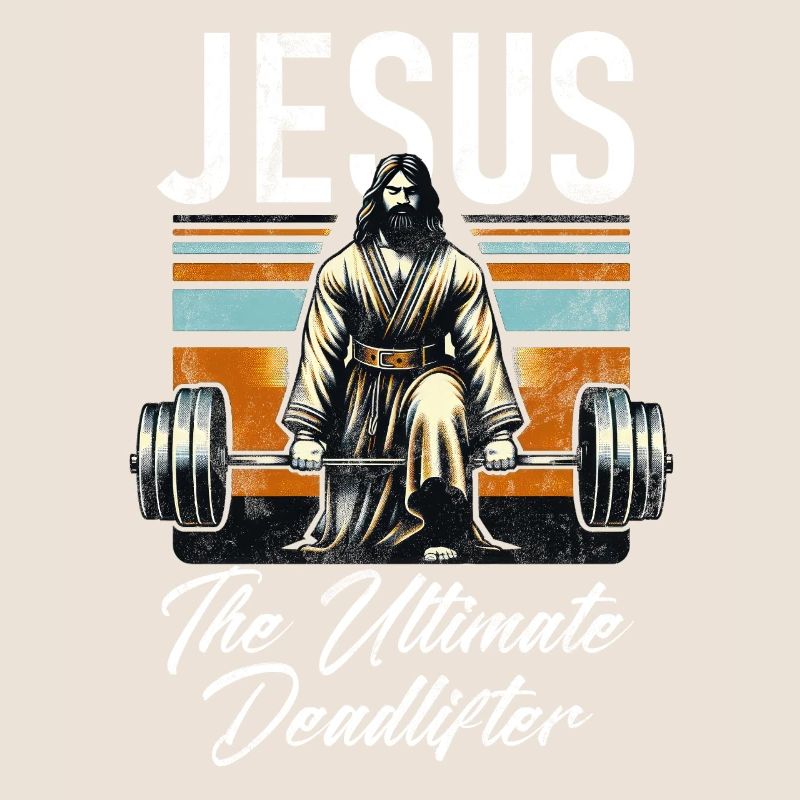 Jésus L’Ultime Deadlifter Christian Gym