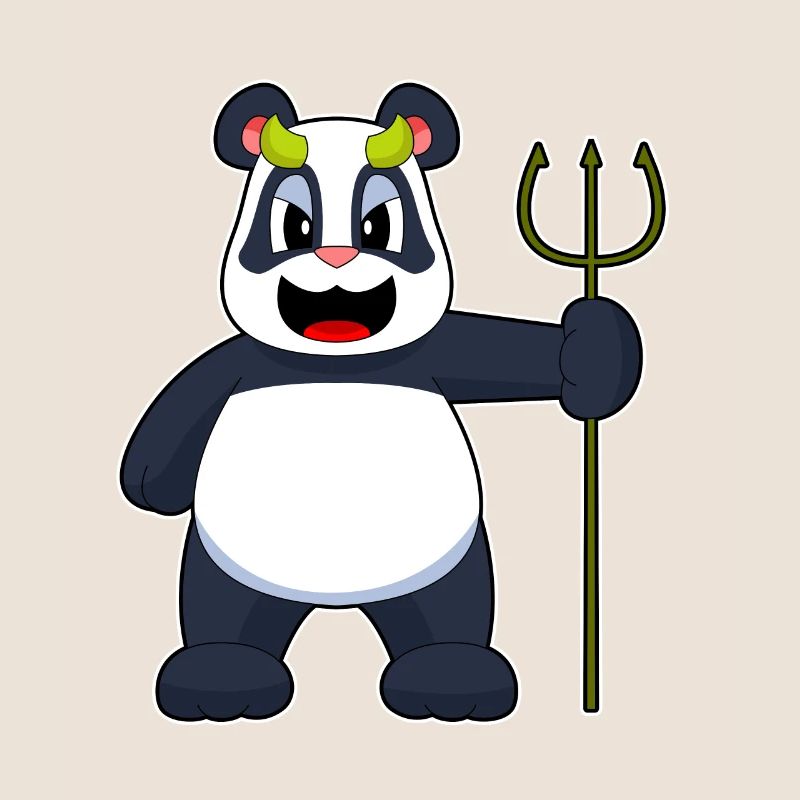 Panda Halloween Diable