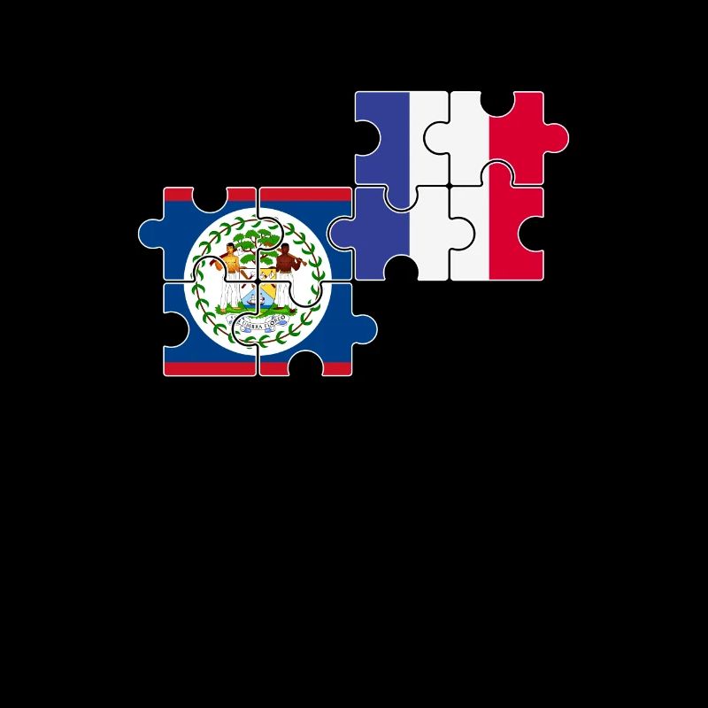 Belize Frankreich Flagge Belizer