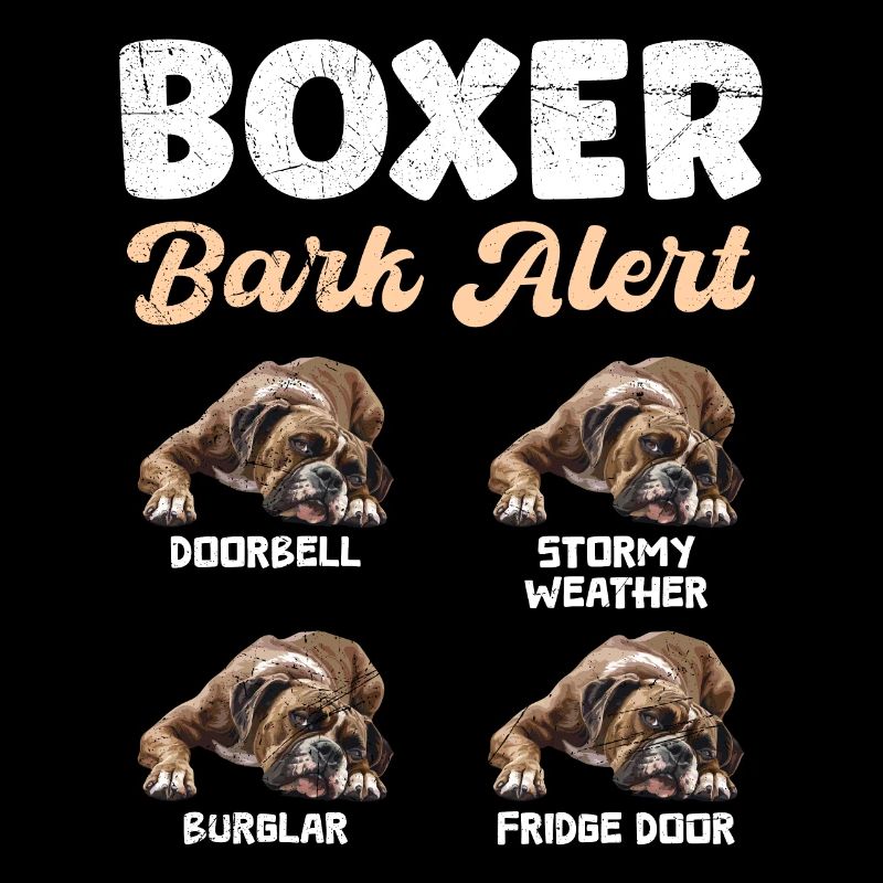 BOXER BARK ALERT German Boxer Funny
