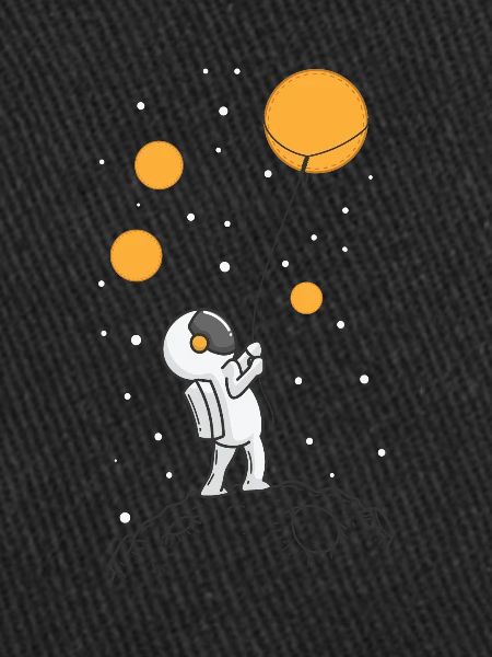 Astronaute dans l’espace lointain