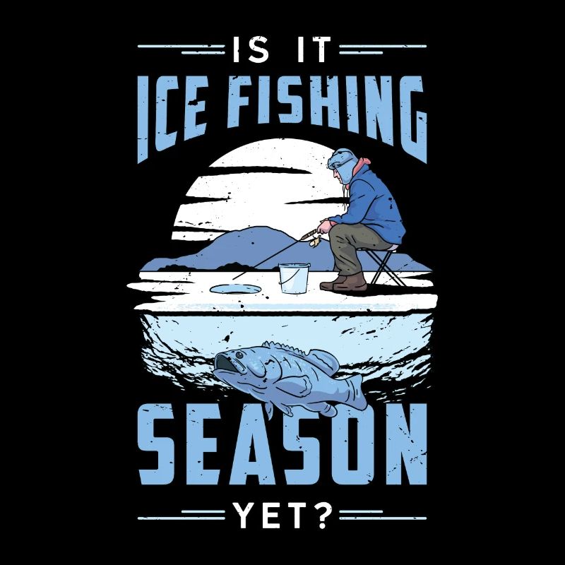 Pêche sur glace Est-ce la saison de la pêche sur glace Lac gelé