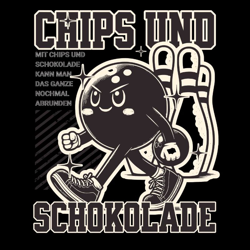 Mit Chips und Schokolade kann man das abrunden