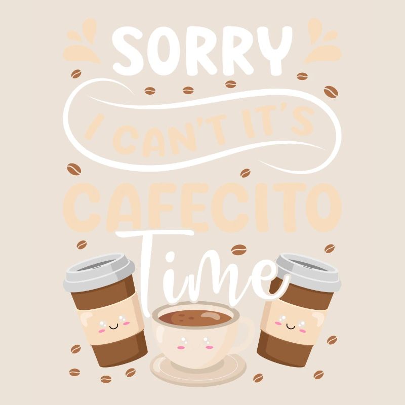 Spanisches Kaffeedesign „cafecito & Concha Lovers“