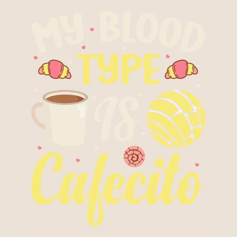 Spanisches Kaffeedesign „cafecito & Concha Lovers“