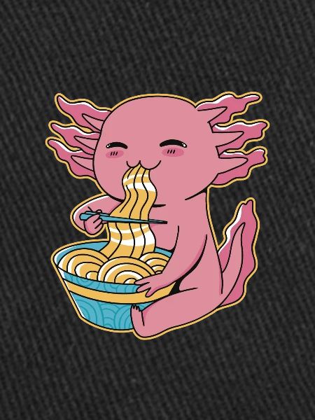Ramen drôle d’axolotl