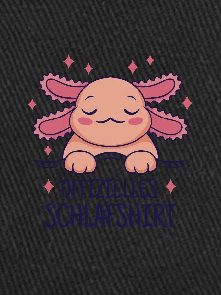 Funny Axolotl Sleeping