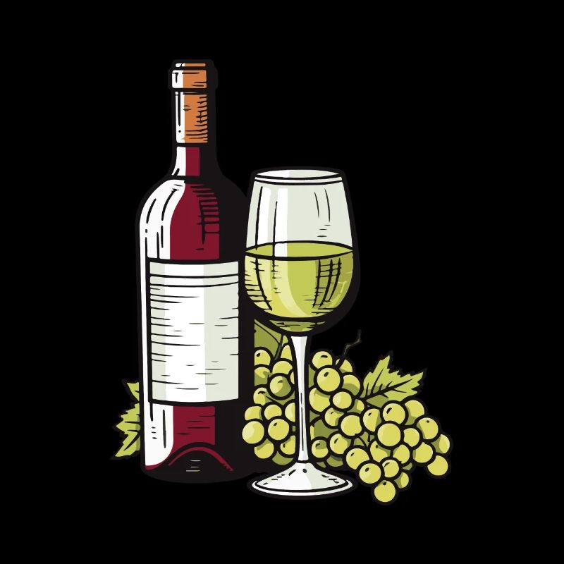 Verre à vin Raisins Vin