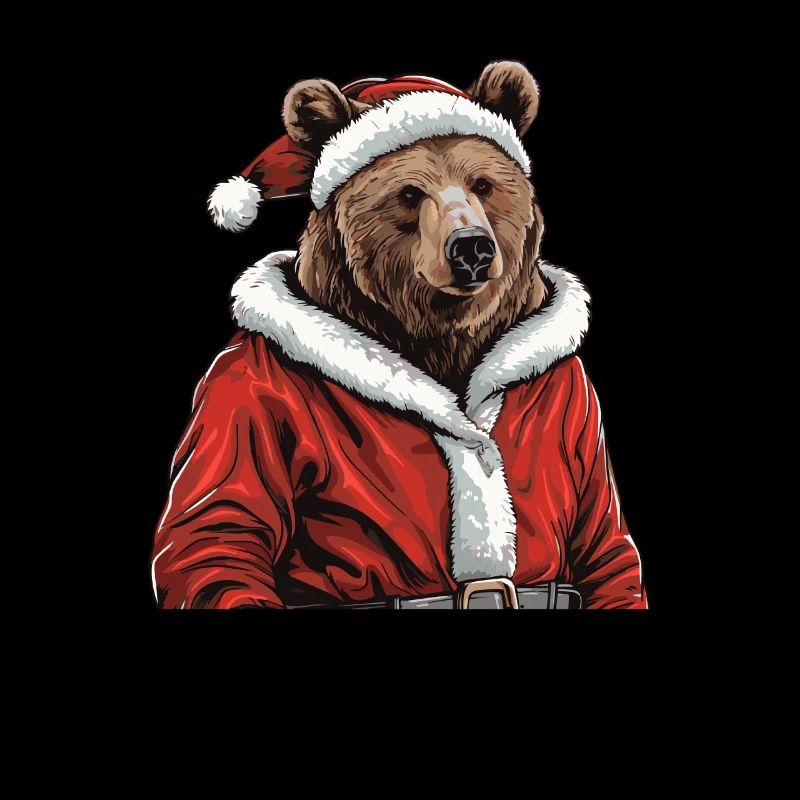 Grizzly Ours Brun de Noël