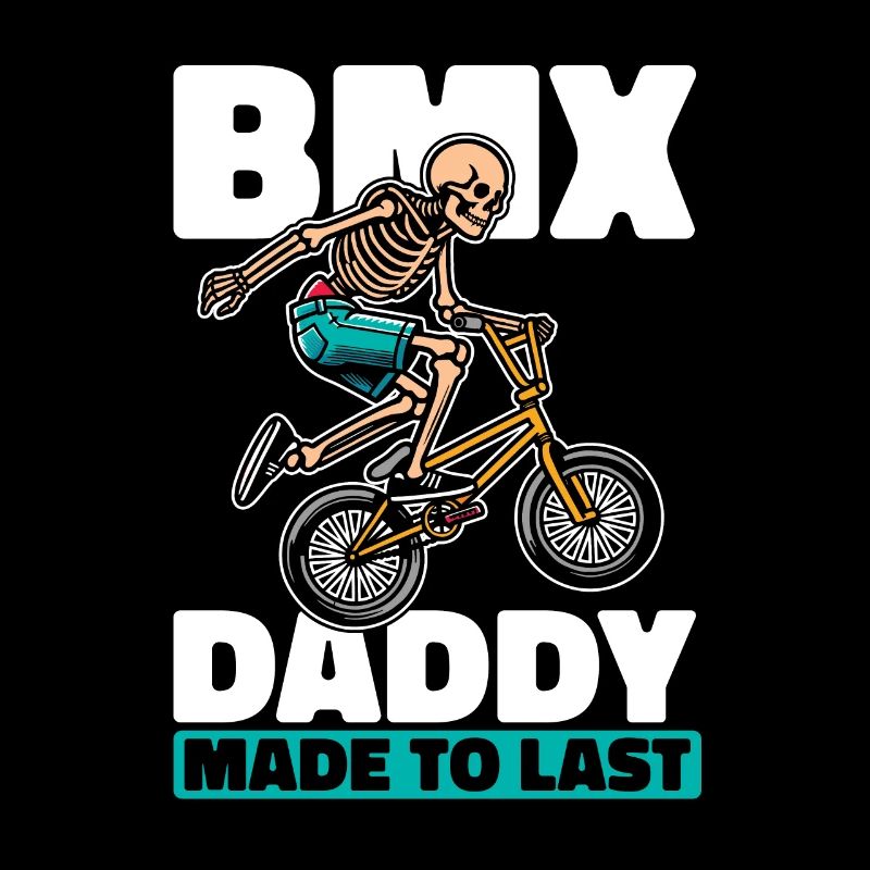 Bmx Bmx Biker Skeleton Fathers Day Dad