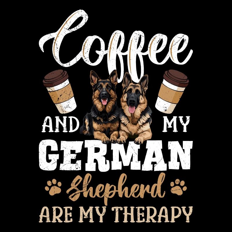 Kaffeetrinker Coffee et mon berger allemand mon
