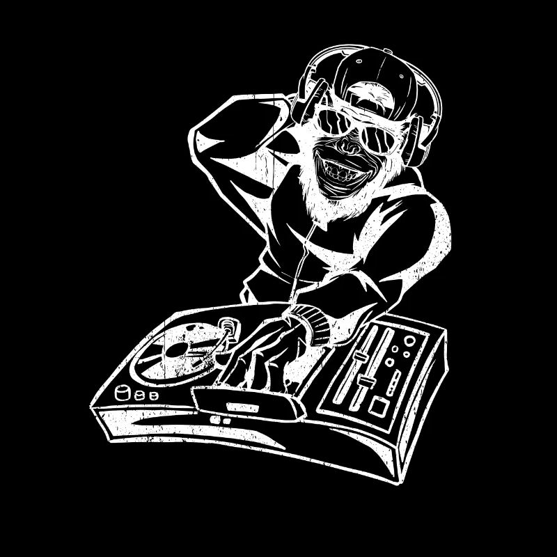 DJ Monkey Music Party Fun Lunettes De Soleil Monkey Headph