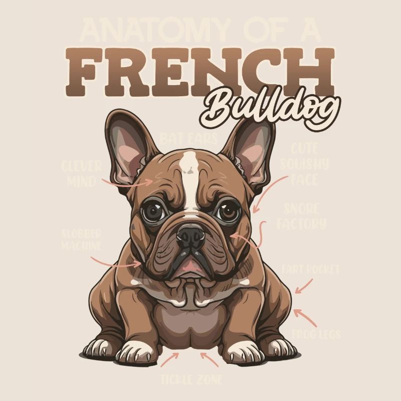 Anatomie Bouledogue Français Propriétaire Drôle