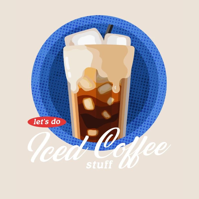 Eiskaffee Iced Coffee Kaffee Liebhaber Geschenk