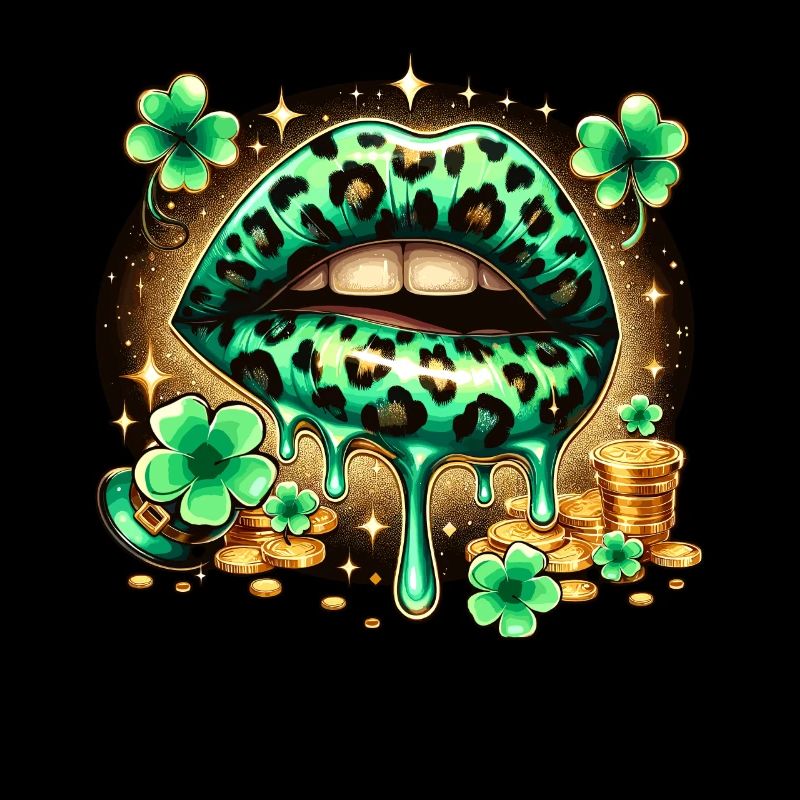 Irish Lips St Patricks Day