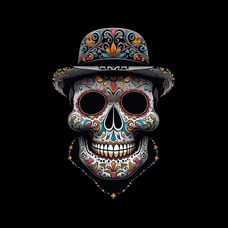 Dia De Muertos Mexiko Zuckerschädel Design