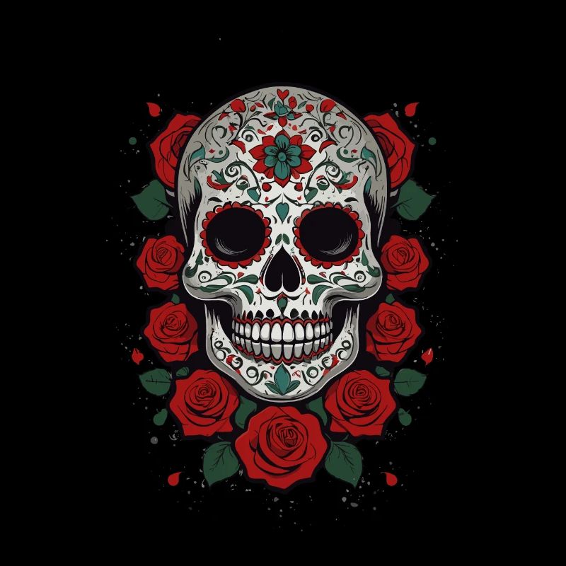 Dia De Muertos Mexico Sugar Skull Skull Design