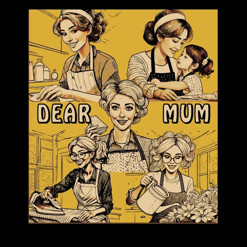 FEMME TÂCHES MÉNAGÈRES CHÈRE MAMAN