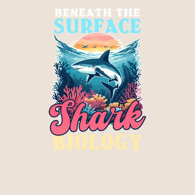 Biologist Shark Lover Beneath Surface: Shark Biolo